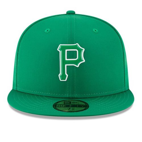  Men's Pittsburgh Pirates New Era Green 2018 St. Patrick's Day Prolight 59FIFTY Performance Fitted Hat