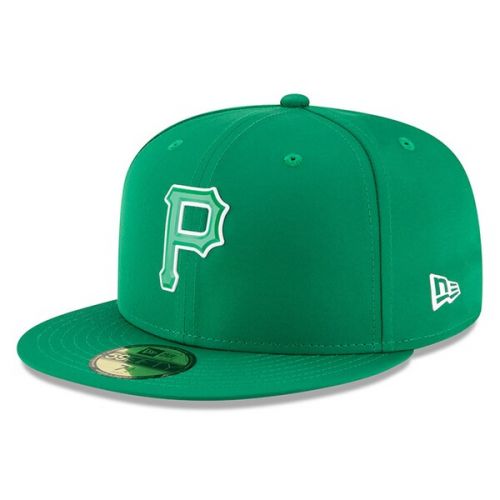  Men's Pittsburgh Pirates New Era Green 2018 St. Patrick's Day Prolight 59FIFTY Performance Fitted Hat