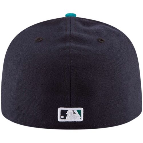  Youth Seattle Mariners New Era NavyAqua Authentic Collection On-Field Alternate 59FIFTY Fitted Hat