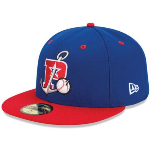  Men's Stockton Ports New Era RoyalRed Authentic Road 59FIFTY Fitted Hat