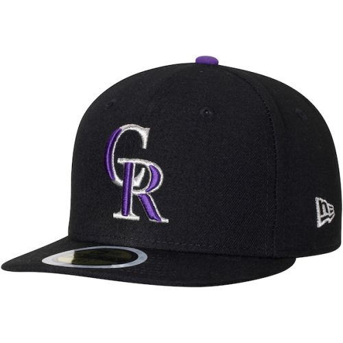  Youth Colorado Rockies New Era Black Authentic Collection On-Field Game 59FIFTY Fitted Hat