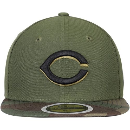  Youth Cincinnati Reds New Era Green Authentic Collection On-Field 59FIFTY Fitted Hat