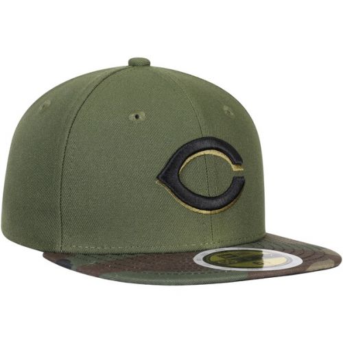  Youth Cincinnati Reds New Era Green Authentic Collection On-Field 59FIFTY Fitted Hat