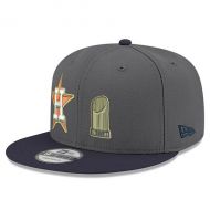 Men's Houston Astros New Era GraphiteNavy 2017 World Series Champions Trophy Two-Tone 9FIFTY Adjustable Snapback Hat