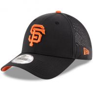 Men's San Francisco Giants New Era Black Perforated Pivot 9FORTY Adjustable Hat