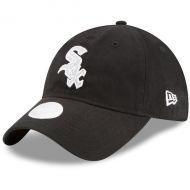 Women's Chicago White Sox New Era Black Team Glisten 9TWENTY Adjustable Hat