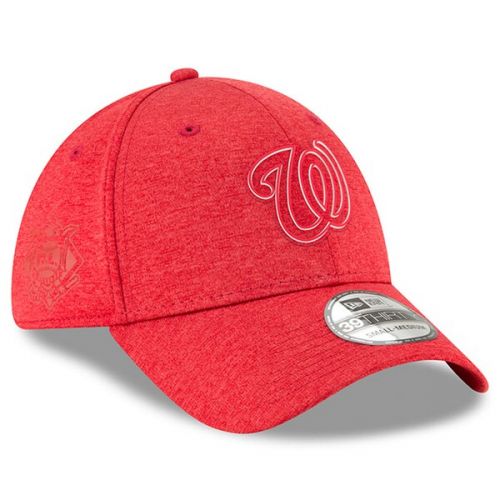  Men's Washington Nationals New Era Red 2018 Clubhouse Collection Classic 39THIRTY Flex Hat