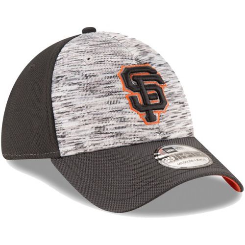  Men's San Francisco Giants New Era GraphiteBlack Shadow Faded 39THIRTY Flex Hat
