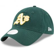 Women's Oakland Athletics New Era Green Team Glisten 9TWENTY Adjustable Hat