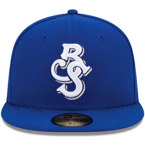  Men's Biloxi Shuckers New Era Royal Authentic Collection On Field 59FIFTY Fitted Hat