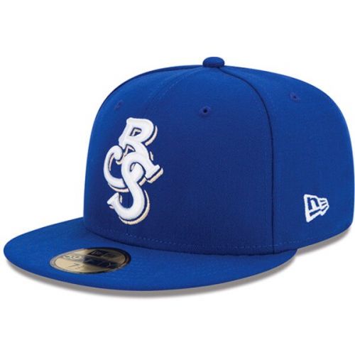  Men's Biloxi Shuckers New Era Royal Authentic Collection On Field 59FIFTY Fitted Hat