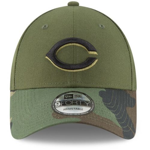  Men's Cincinnati Reds New Era Olive Alternate 2 The League 9FORTY Adjustable Hat