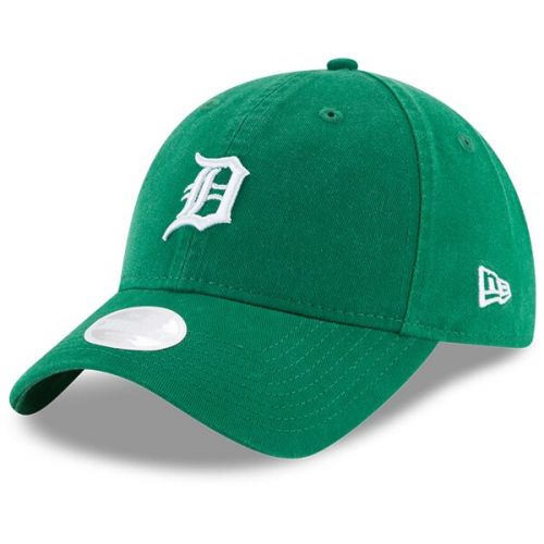  Women's Detroit Tigers New Era Green Core Classic Twill St. Patrick's Day 9TWENTY Adjustable Hat