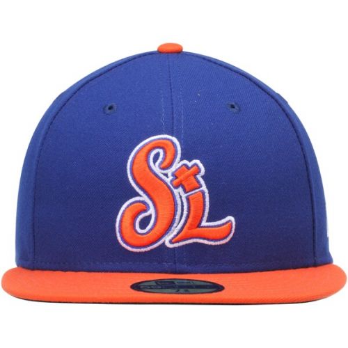  Men's St. Lucie Mets New Era RoyalOrange Authentic Home 59FIFTY Fitted Hat