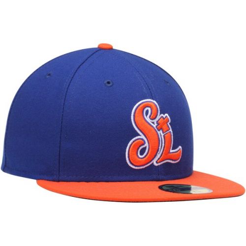  Men's St. Lucie Mets New Era RoyalOrange Authentic Home 59FIFTY Fitted Hat