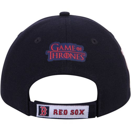  Men's Boston Red Sox New Era Navy Game of Thrones 9FORTY Adjustable Hat