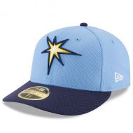 Men's Tampa Bay Rays New Era Light BlueBlue Diamond Era 59FIFTY Low Profile Fitted Hat