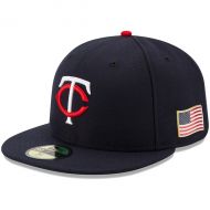 Men's Minnesota Twins New Era Navy Authentic 911 59FIFTY Fitted Hat
