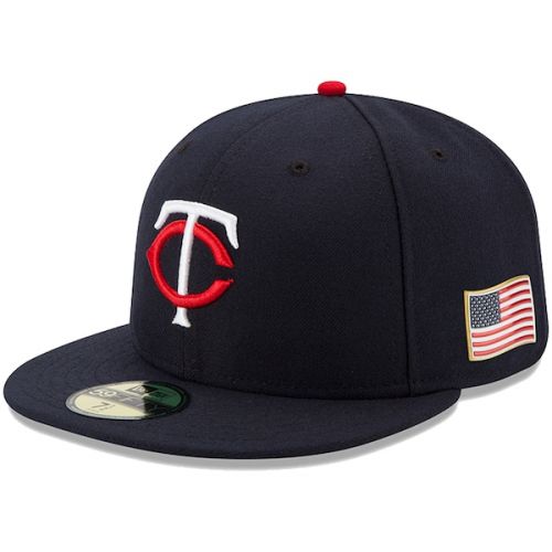  Men's Minnesota Twins New Era Navy Authentic 911 59FIFTY Fitted Hat