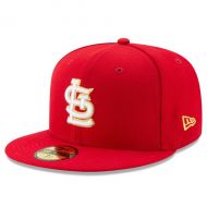 Men's St. Louis Cardinals New Era Red Gold City 59FIFTY Fitted Hat