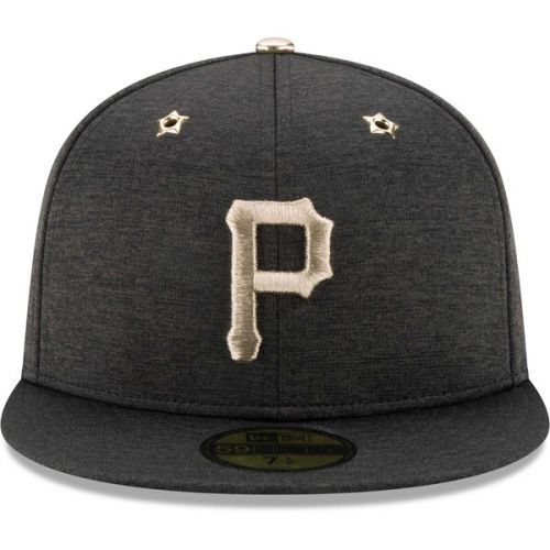  Men's Pittsburgh Pirates New Era Heathered Black 2017 MLB All-Star Game Side Patch 59FIFTY Fitted Hat