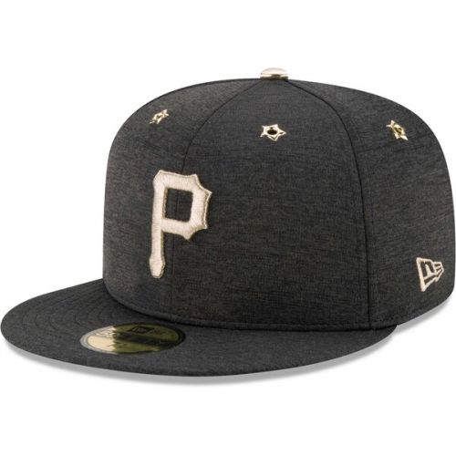  Men's Pittsburgh Pirates New Era Heathered Black 2017 MLB All-Star Game Side Patch 59FIFTY Fitted Hat