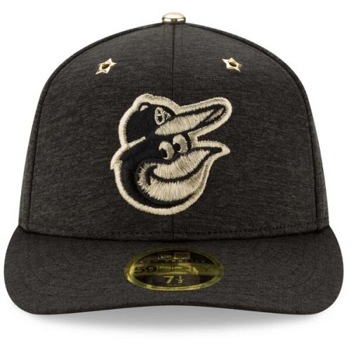  Men's Baltimore Orioles New Era Heathered Black 2017 MLB All-Star Game Side Patch Low Profile 59FIFTY Fitted Hat