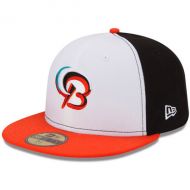 Men's Bowie Baysox New Era BlackOrange Authentic Collection On Field 59FIFTY Fitted Hat