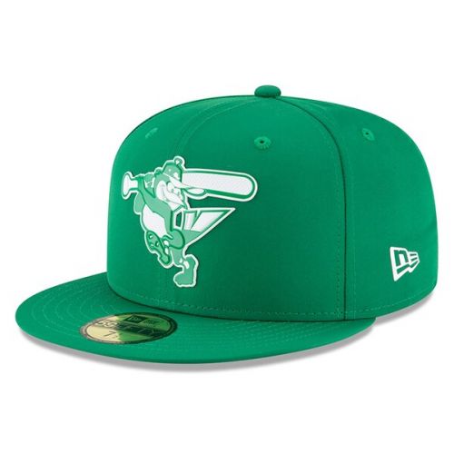  Men's Baltimore Orioles New Era Green 2018 St. Patrick's Day Prolight 59FIFTY Performance Fitted Hat