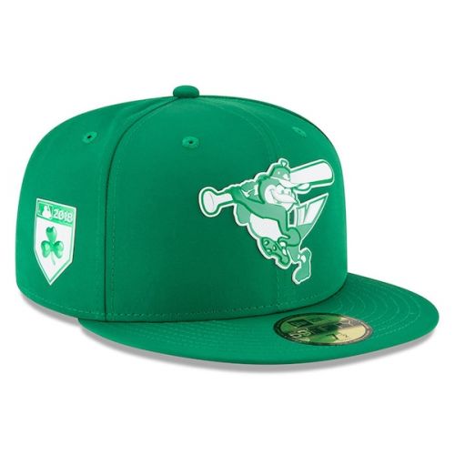  Men's Baltimore Orioles New Era Green 2018 St. Patrick's Day Prolight 59FIFTY Performance Fitted Hat