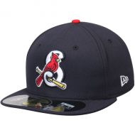 Men's Springfield Cardinals New Era Navy Road Authentic Collection On-Field 59FIFTY Fitted Hat