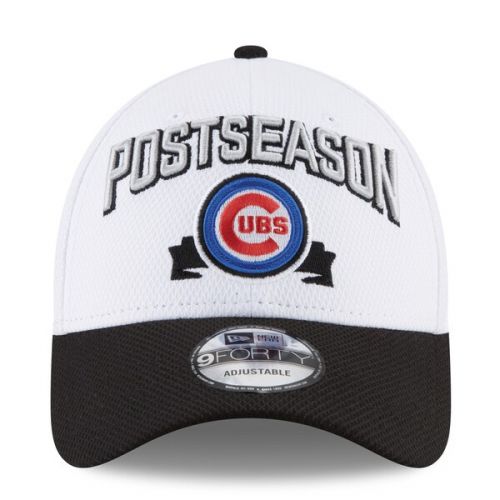  Men's Chicago Cubs New Era White 2016 Division Series Winner Locker Room 9FORTY Adjustable Hat