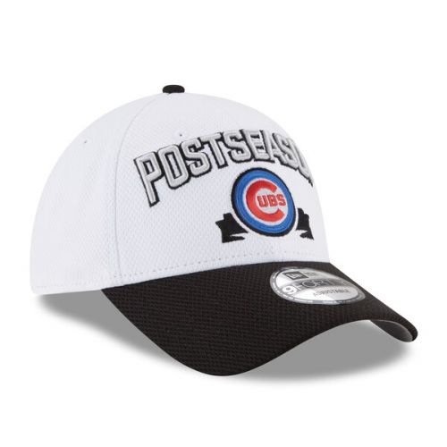  Men's Chicago Cubs New Era White 2016 Division Series Winner Locker Room 9FORTY Adjustable Hat