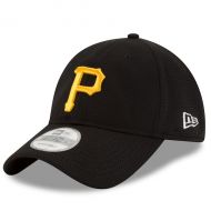 Men's Pittsburgh Pirates New Era Black Shore Performance 9TWENTY Adjustable Hat