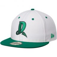 Men's Dayton Dragons New Era WhiteGreen Authentic 59FIFTY Fitted Hat