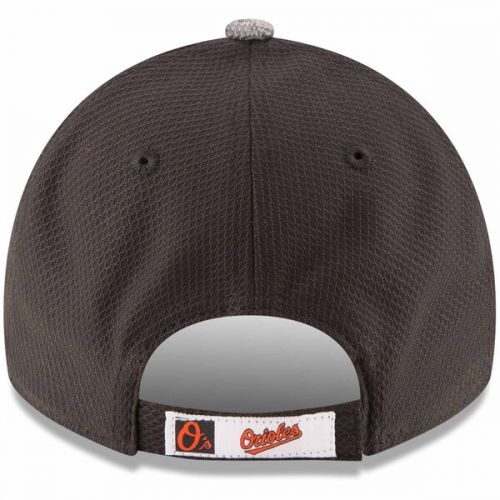  Men's Baltimore Orioles New Era Heathered GrayBlack Shadowed Team Logo 9FORTY Adjustable Hat