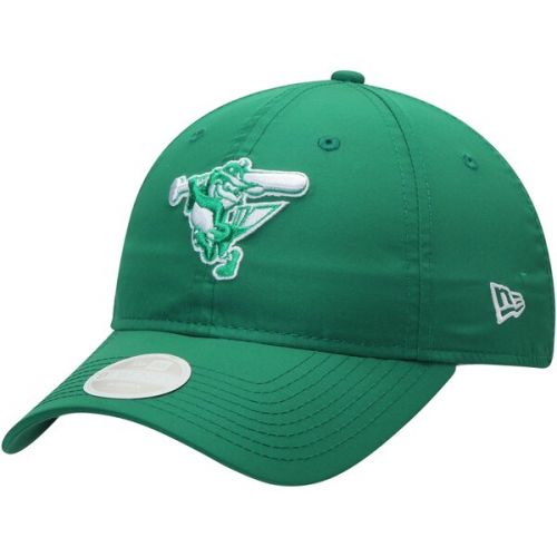  Women's Baltimore Orioles New Era Green 2018 St. Patrick's Day Prolight 9TWENTY Adjustable Hat