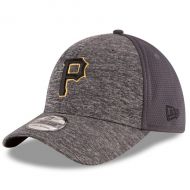 Men's Pittsburgh Pirates New Era Graphite Shadowed Team 39THIRTY Flex Hat