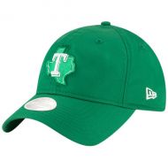 Women's Texas Rangers New Era Green 2018 St. Patrick's Day Prolight 9TWENTY Adjustable Hat