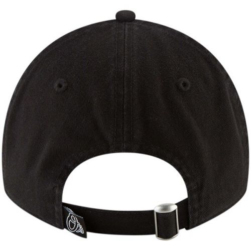  Men's Baltimore Orioles New Era Black Core Classic Twill 9TWENTY Adjustable Hat