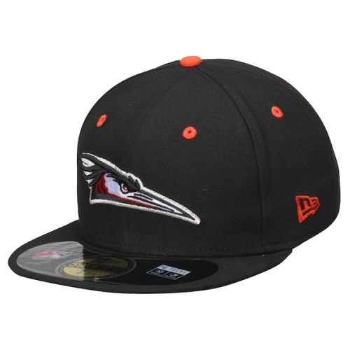  Men's Delmarva Shorebirds New Era Black Authentic Home 59FIFTY Fitted Hat