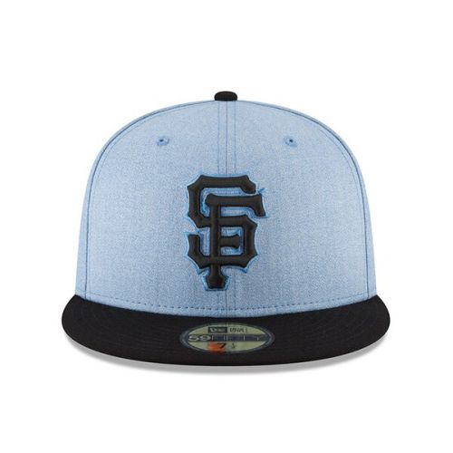  Mens San Francisco Giants New Era Light Blue 2018 Fathers Day On Field 59FIFTY Fitted Hat