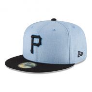 Men's Pittsburgh Pirates New Era Light Blue 2018 Father's Day On Field 59FIFTY Fitted Hat