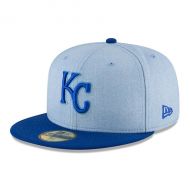 Men's Kansas City Royals New Era Light Blue 2018 Father's Day On Field 59FIFTY Fitted Hat
