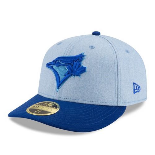  Men's Toronto Blue Jays New Era Light Blue 2018 Father's Day On Field Low Profile 59FIFTY Fitted Hat