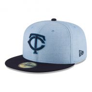 Men's Minnesota Twins New Era Light Blue 2018 Father's Day On Field 59FIFTY Fitted Hat