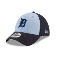 Men's Detroit Tigers New Era Light Blue 2018 Father's Day 39THIRTY Flex Hat