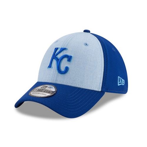  Mens Kansas City Royals New Era Light Blue 2018 Fathers Day 39THIRTY Flex Hat