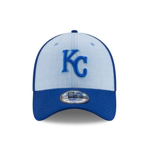  Mens Kansas City Royals New Era Light Blue 2018 Fathers Day 39THIRTY Flex Hat