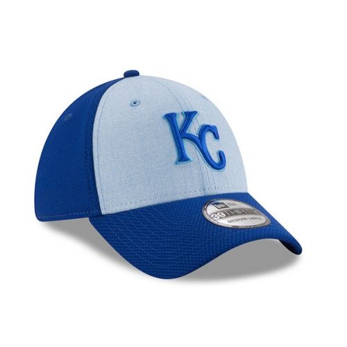  Mens Kansas City Royals New Era Light Blue 2018 Fathers Day 39THIRTY Flex Hat